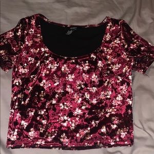 Floral crop top